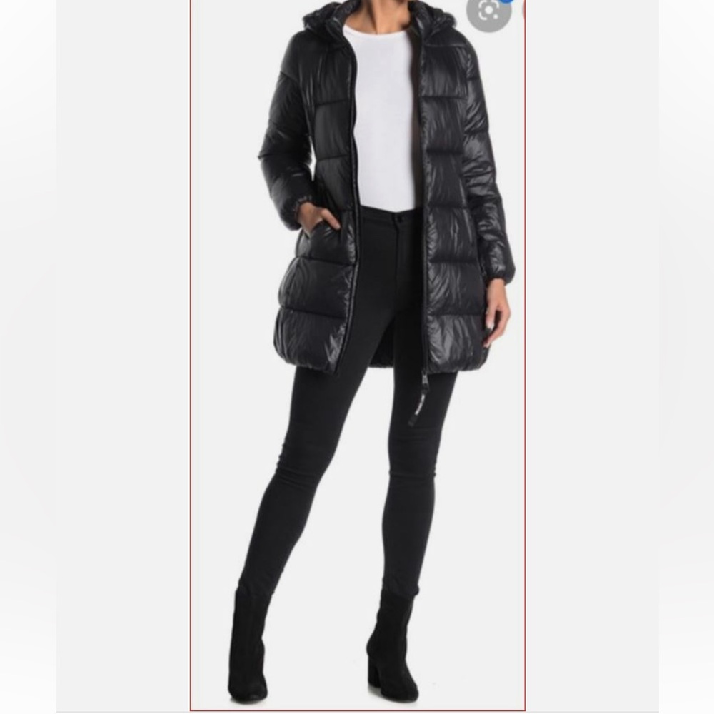 NWT JUICY COUTURE Black Label Puffer Jacket JC-002 jet black 97 XS NEW